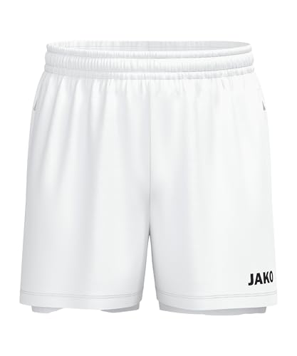 Short 2 en 1 blanc pour vos sessions de running et fitness en taille L