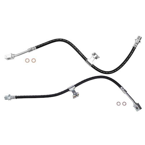A-Partrix 2PCS Front Brake Hydraulic Hose Brake Line Fits Chevrolet