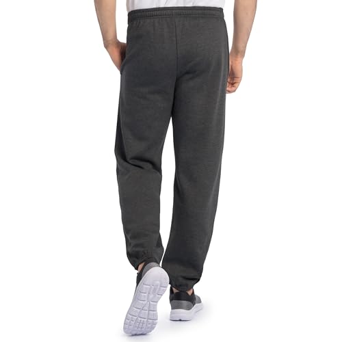 Image of Fruit of the Loom Eversoft Fleece Elastic Bottom Sweatpants with Pockets, Relaxed Fit, Moisture Wicking, Breathable