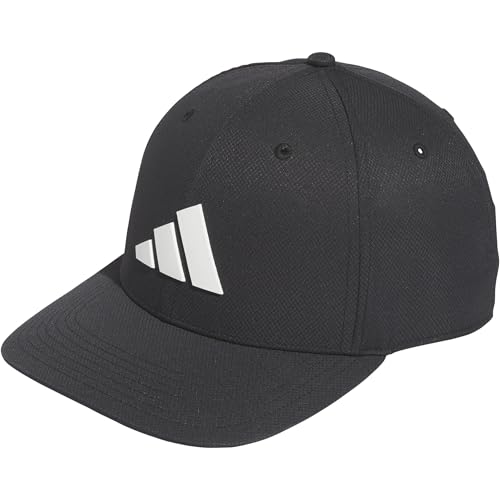 adidas Tour Snapback Golf Hat, Black, One Size
