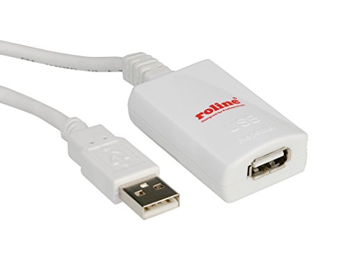 Preisvergleich Produktbild ROLINE 12041088 USB 2.0 Verlängerung Kabel, 5m weiß