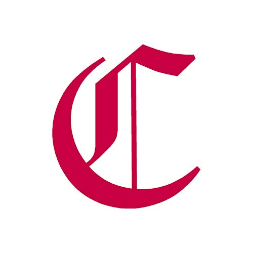 Old English Font C Initial - Vinyl Decal Sticker - 3.4" x 3.75" - Red