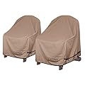 ULTCOVER Waterproof Patio Adirondack Chair Cover 2 Pack for Outdoor Chair Size Upto 28W x 31D x 36H inch