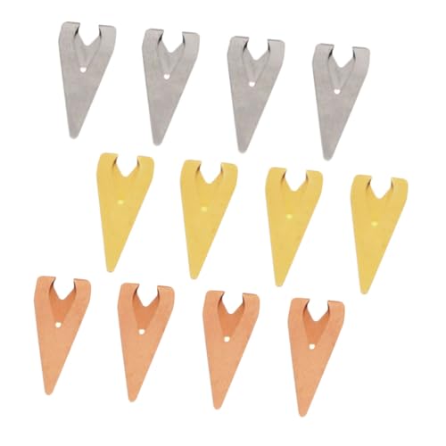 DOITOOL Lot de 12 Pinces à Marque-pages en Métal, Format Moyen, Style Rétro, Clips Décoratifs pour Étiquettes, Utilisation Bureau et Scolaire, Accessoires Agenda Polyvalents