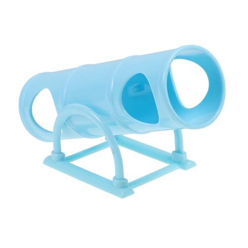 POPETPOP Juguete De Túnel De Hámster Jaula para Conejillo De Indias Juguete para Bebé De Cangrejo Que Se Arrastra Juguetes De Tubo De Hámster Lámpara De Rueda Multi Abdominales Sky-Blue