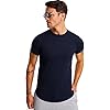 Björn Swensen T-shirt heren ronde hals hals zomer slim fit katoenaandeel zwart mannen shirt basic zomershirt ronde hals korte mouwen top BS1001