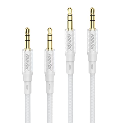 Cable AUX 3.5mm macho a macho trenzado 1.2 m miniatura 1