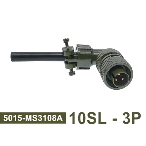Conector circular MS3106A MIL-C 5015 con socket 3102A y enchufe 3108 10SL-3P 2