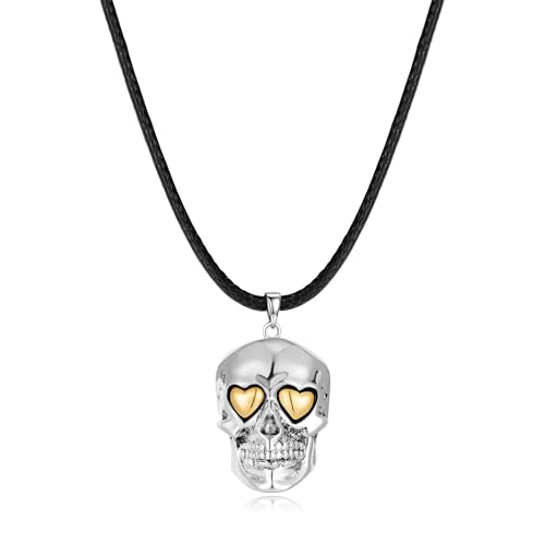 WOWORAMA Black Gothic Necklace for Women Halloween Skull Snake Black Moon Necklace Dark Punk Witch Heart Necklace Goth Halloween Jewelry