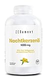 Zenement | Nachtkerzenöl, 1000 mg pro Kapsel, 10% GLA, kaltgepresst, 200 Weiche Kapseln | Gut für das hormonelle Gleichgewicht der Frauen, und für die Erhaltung gesunder Haut und Knochen