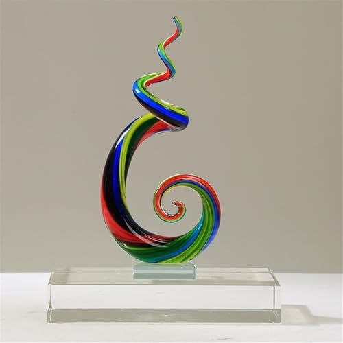 Sculpture de table en verre d'art abstrait : un cadeau de luxe unique - 7