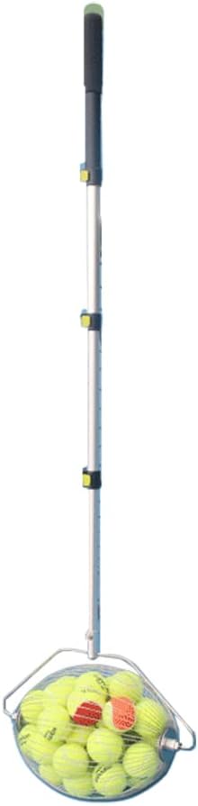 Ball Collector Ball Picker Upper for Tennis Padel Baseball Softball Adjustable Length Handle Durable Steel