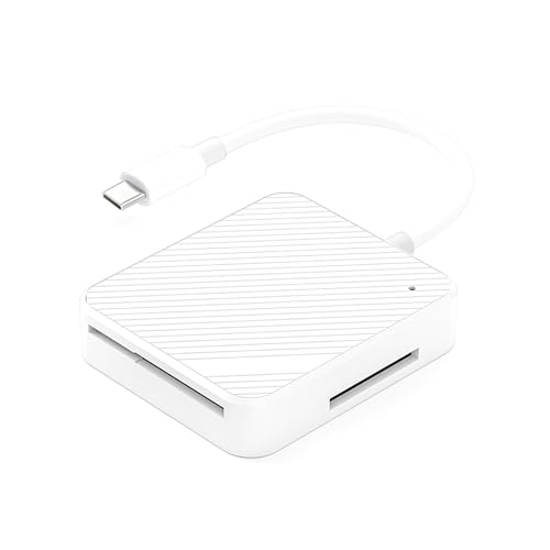 NATEFEMIN Multi-Slot High-Speed Type-C USB-C Memory Card Reader Smart Media M2 SD SM XD 4-in-1 Adapter Hub Multi-Card Reader Accessory