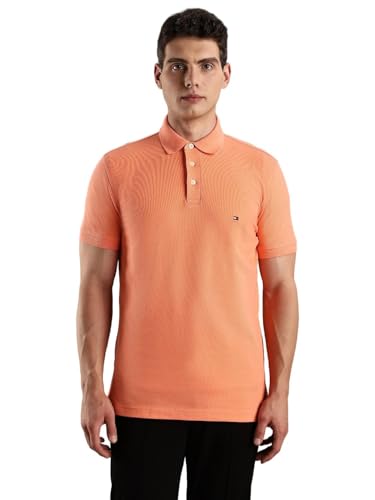 Image of Solid Slim-Fit Cotton Polo T-Shirt