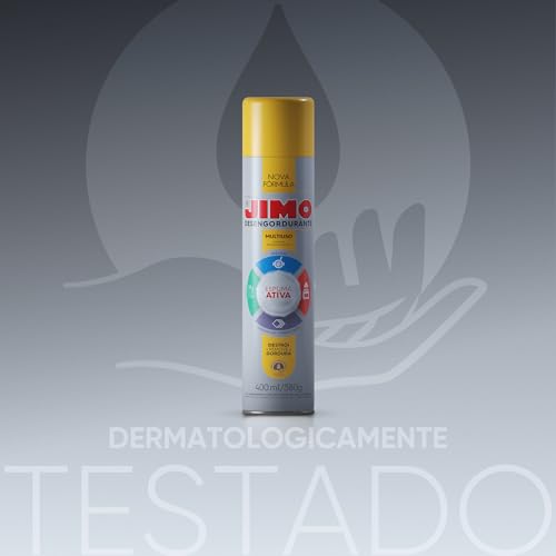 JIMO Desengordurante Limpeza Profunda Multiuso Grelhas Espetos Coifa Fogão Etc Aerossol 400ml