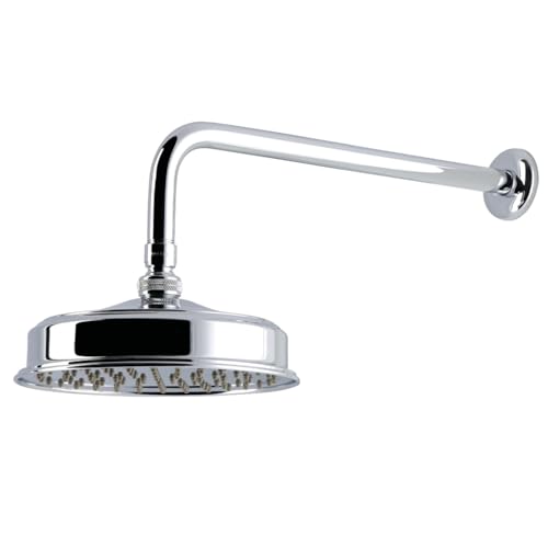 Kingston K324K11 8" Round Brass Shower Head, Polished Chrome by Kingston Brass - Used condition - US$160.94