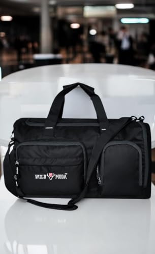 Image of FlexForce 45L All-in-One Duffel Bag, Gym Bag, Rucksack, Travel Bag, Sports Bag (Black)