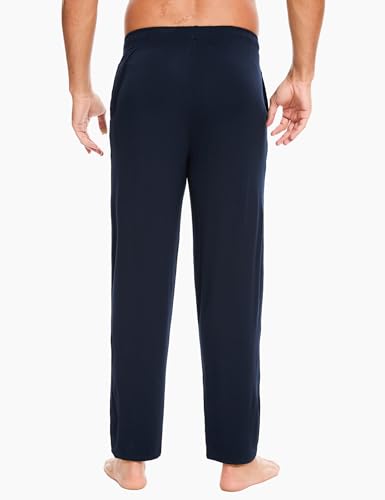 GYS Bamboo Viscose Mens Pajama Pants Soft Comfy Drawstring Sleep Lounge Bottoms with Pockets2