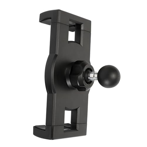 FPN Tablet Holder for RAM Mounts Tablet Clip Mount with 1 Rubber Coating Ball Head for iPad Pro 12.9 Air Mini/Galaxy Tab Compatible with 1 B Size Double Socket Arm