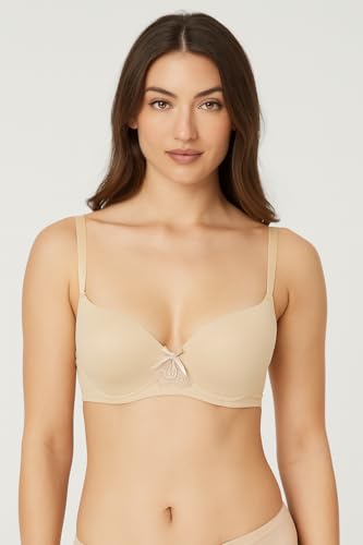 Image of Viola's Secret 6 Pack of Color Print T-Shirt Bras B Cup C Cup and D Cup