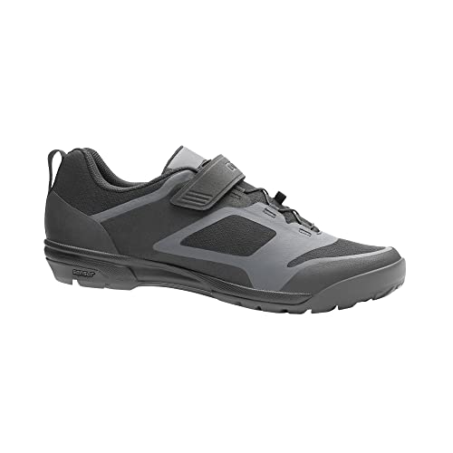 Image of Giro Ventana Fastlace Men's Mountain Bike Shoe, Portaro Grey /Dark Shadow, US 10.5 / EU 44