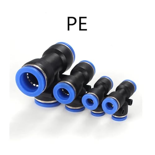 Raccord pneumatique en T haute résistance PEG pour circuits de précision - 6