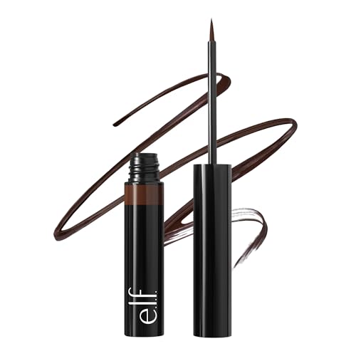 Image of e.l.f. H2O Proof Inkwell Eyeliner Pen, High-Pigment, Waterproof Liquid Eyeliner, Delivers A Matte Finish, Vegan & Cruelty-Free, Caffeinated