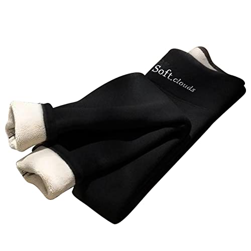 Wukesify Pantalon Solide d'hiver Chaud et décontracté | Pantalon de survêtement Doux et Chaud pour l'hiver,Pantalon de Yoga Mince Chaud Thermique Taille Haute Collants épais de contrôle du Ventre Cover