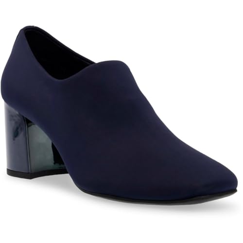 Anne Klein Womens Trenton Patent Trim Slip On Pumps