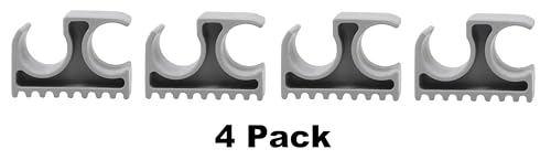 Support de fixation pour bâtons de bateau 22mm gris JSP Manufacturing