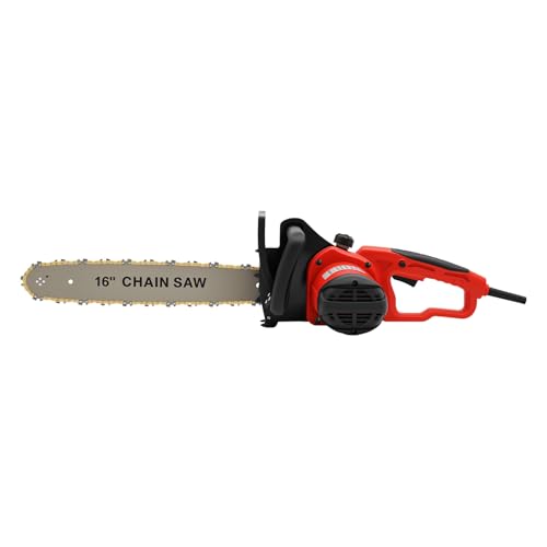 Motosierra eléctrica GH-EC 1835, 1800 W, con cable, 40 cm, longitud de corte 800 r/min, velocidad de rotación, calibración automática, tensión de cadena sin herramientas