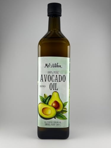 Mel's Kitchen 100% Pure Avocado Oil - 1 Litre in Glass Bottle | N...