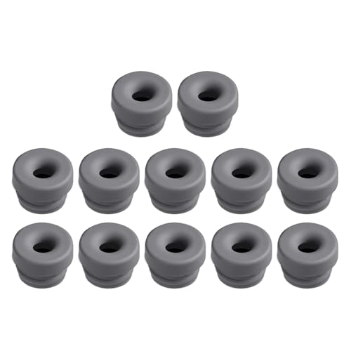 VOCUE 12 Pack Flexible and Easy Replacement Rubber Stove Nozzles Long Rubber Grommets Hole Nozzles for Gas Cooktops