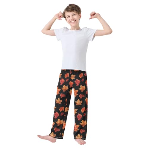 Boys Novelty Pants Long Pant Bottoms for Boys Kids Elastic Waist Lounge Trousers with 2 Pockets3