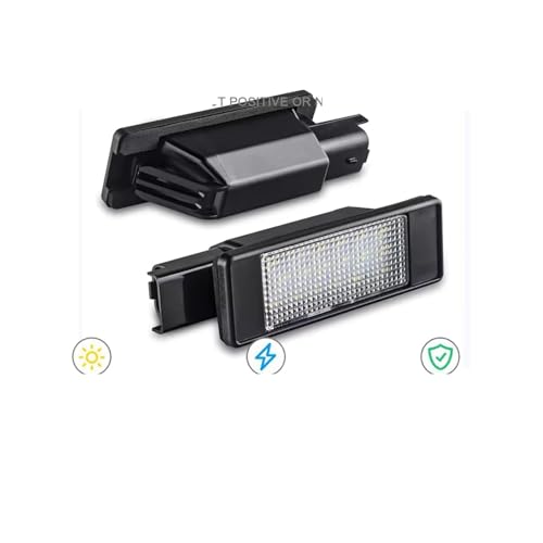 Luces LED de matrícula Canbus 6000K para solucionar fallos en Citroën y Peugeot 4
