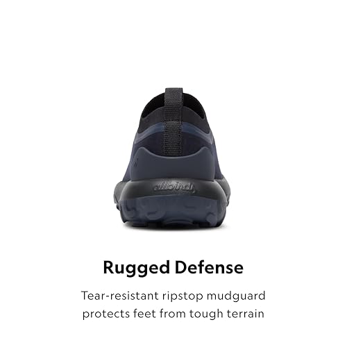 Allbirds Men's Trail Runner, Breathable All Traction Hiking Shoes - True Navy, Hazy Indigo (Natural Black Sole) - 9.5 Medium