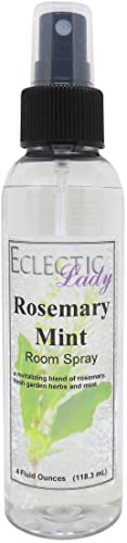 Rosemary Mint Room Spray, 4 Ounces, No Artificial Colors, Parabens, or Preservatives - Fragrant Aromatic Room Mist For Home, Room, Office