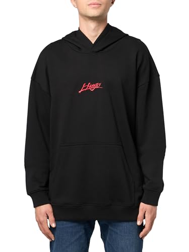 HUGO Men's Script Logo Hooded Sweatshirt