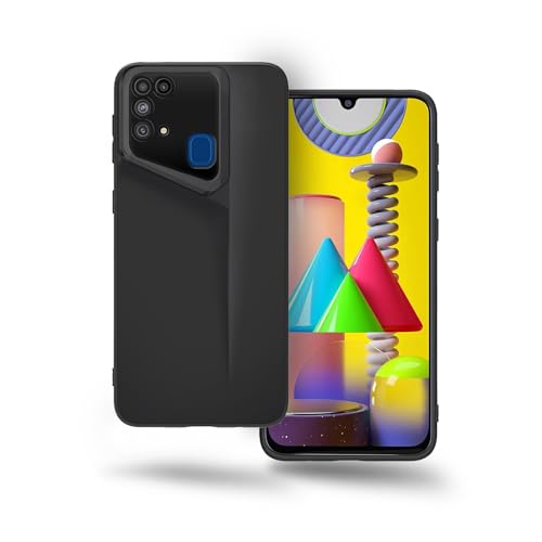 Image of Amazon Brand - Solimo Ultra-Thin Blade Runner Series Matte Finished Camera Protection Soft Back Cover for Samsung Galaxy M31 Prime / M31 / F41 - Black