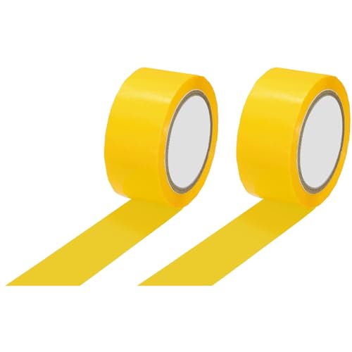 Ruban d'emballage pour carton PATIKIL adhésif jaune 1.88 pouce x 87.5 yard pour colis de déménagement