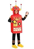 Kids Wonder Robot Costume | Tunic with Pants, Headpiece and Shoe Covers for Halloween Dress Up and Sci Fi Fun Medium