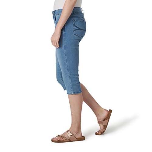 Riders By Lee Indigo Women's Ultra Soft Denim Capri, Sky, 14 #TOP2