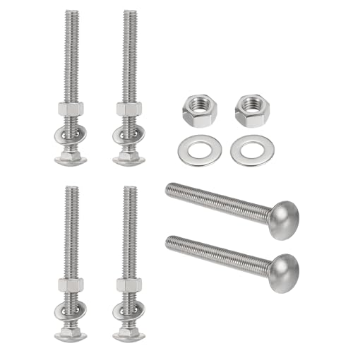Tornillos de cabeza redonda antióxido con cuello cuadrado para reparaciones firmes y duraderas