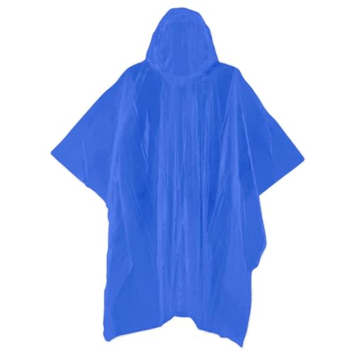Emergency Rain Poncho - 1 poncho color randomly selected