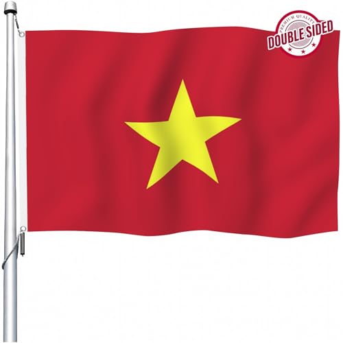 Drapeau du Vietnam grand format pour embellir votre maison jardin et porche de fete - 2