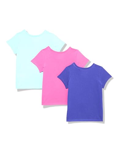 Image of The Children's Place Baby-Girls and Toddler School,Learning Short Sleeve Graphic T-Shirts,3 Pack