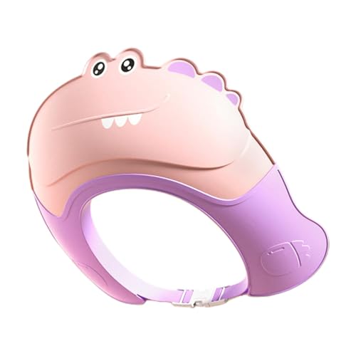 Baby Shower Shield – Lavado de pelo ajustable – Protector de champú seguro con escudo de dibujos animados – Sombrero de baño con visera con protección para ojos y oídos para 0 – 9 años de edad