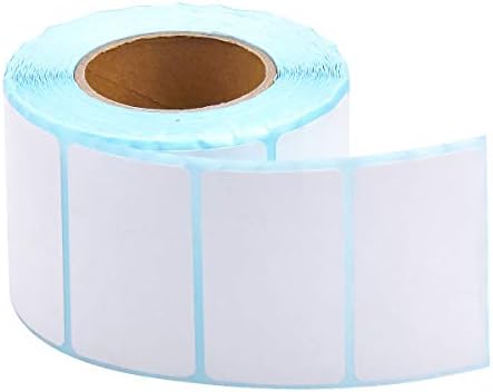 700 Pcs White Self Adhesive Label Sticker Address Label Roll Sticky Name Label Frozen Labels Direct Thermal Label Universal Blank Sticker Rectangle Label Write On Note Mark for Office Kitchen Printer