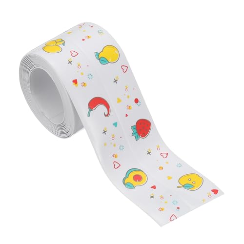 Image of PATIKIL Caulk Tape Waterproof Self Adhesive, PVC Toilet Caulking Sealant Strip Bathtub Caulk Sealing Strip Tape for Bathroom Kitchen Countertop, Fruit (1.5 Inch x 5 Ft)