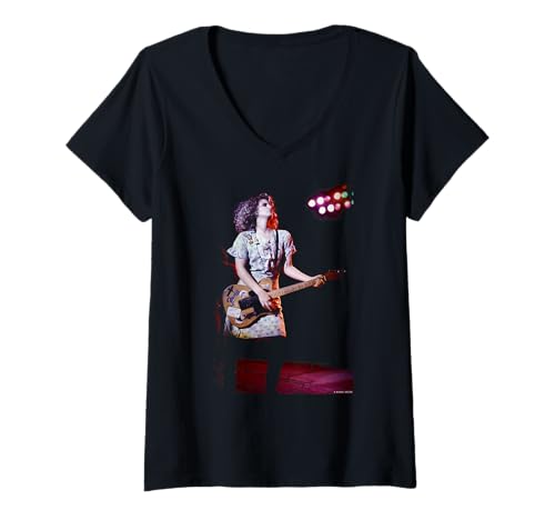 Photo de Femme Maria McKee Lone Justice, chanteuse en Direct de Michael Grecco T-Shirt avec Col en V